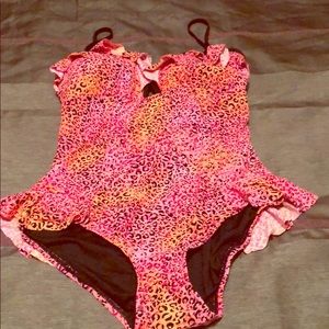 Animal print swim suit